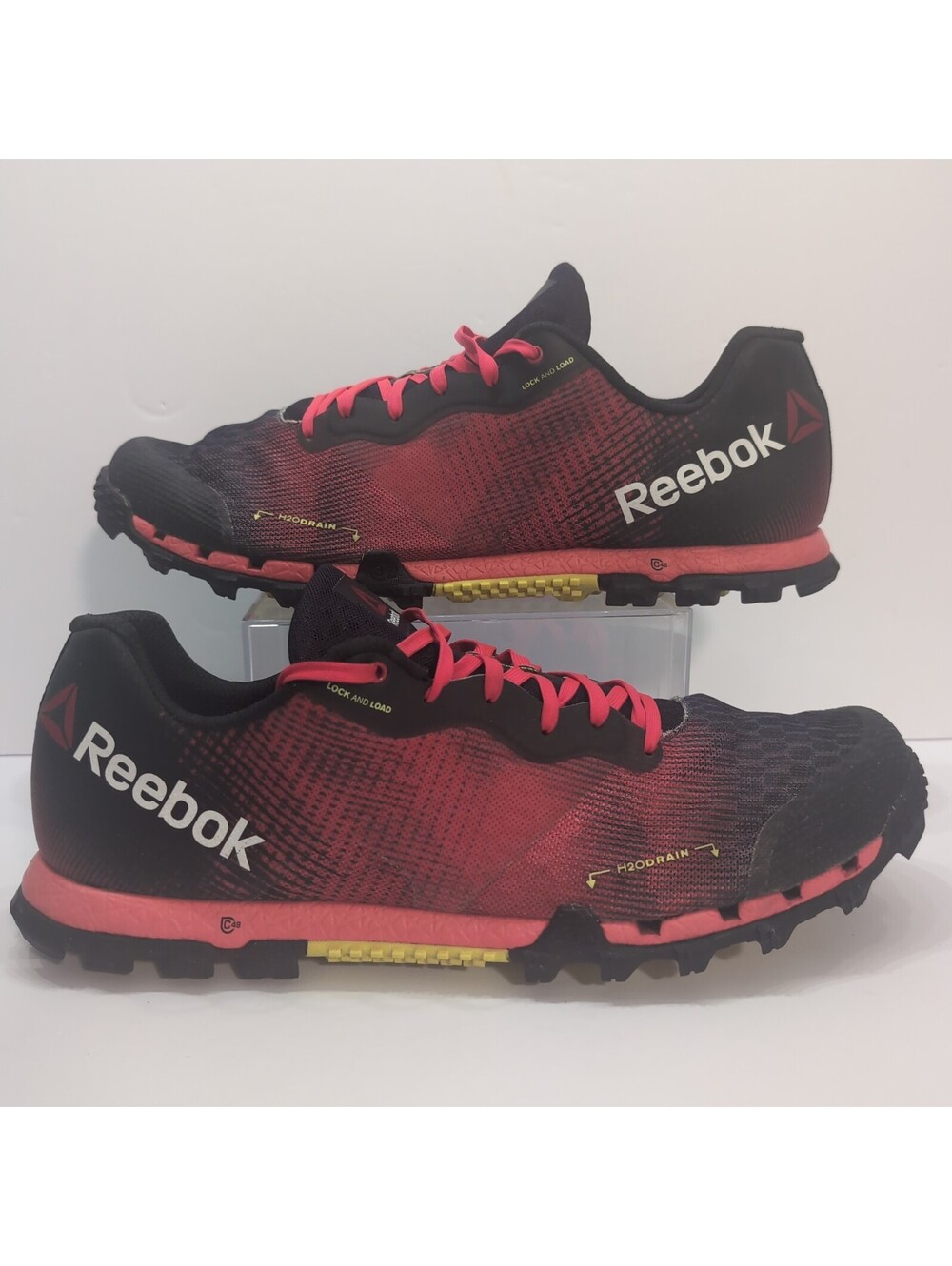 Mens Size 14 Reebok All-Terrain Super 2.0 Trail Running Shoes Neon Cherry Solar
